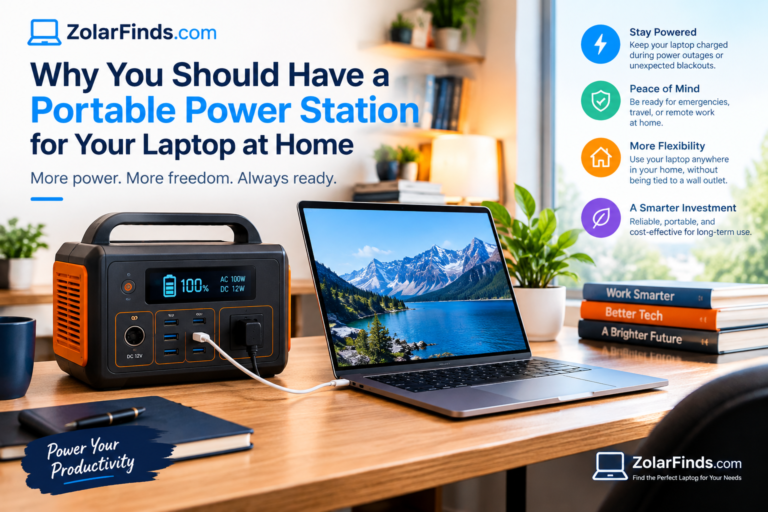 Why You Should Have a Portable Power Station for Your Laptop at Home