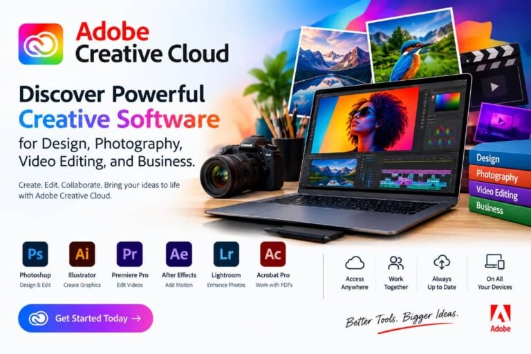 Adobe Creative Cloud: Discover Powerful Creative Software for Design, Photography, Video Editing, and Business