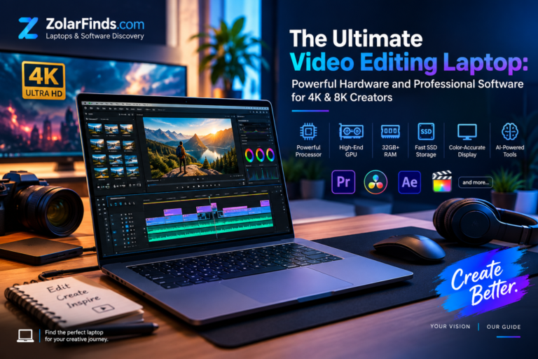 The Ultimate Video Editing Laptop: Powerful Hardware and Professional Software for 4K & 8K Creators